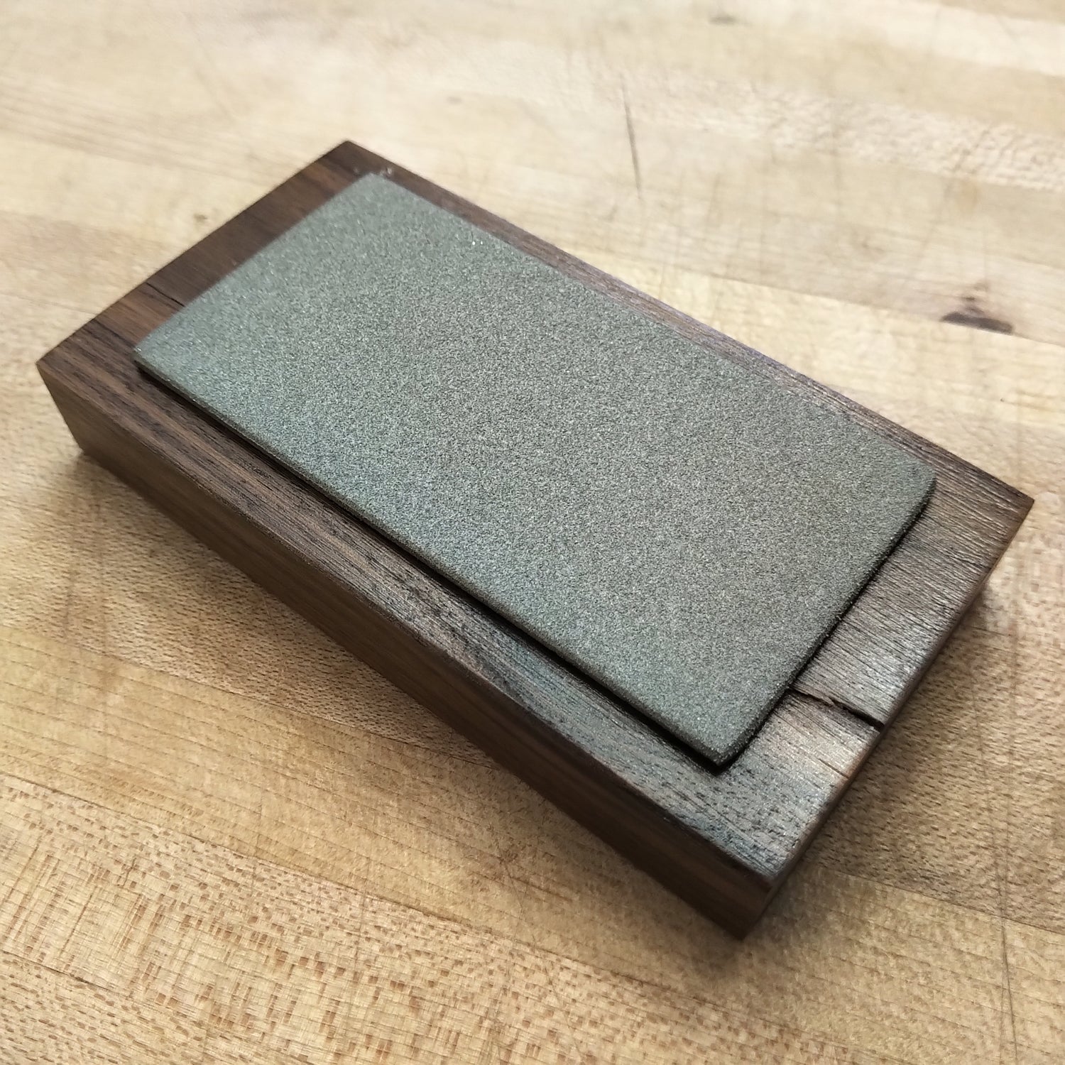 2″ x 4″ Diamond Stone on a Walnut Pedestal