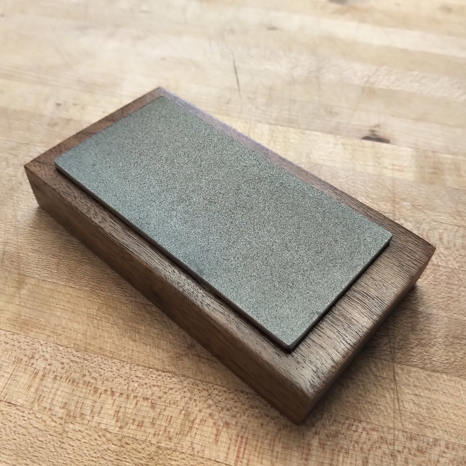 2″ x 4″ Diamond Stone on a Walnut Pedestal