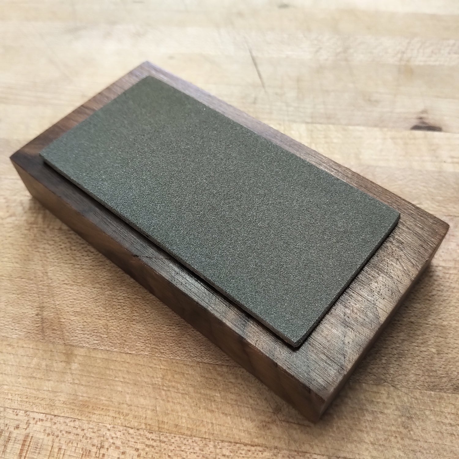 2″ x 4″ Diamond Stone on a Walnut Pedestal