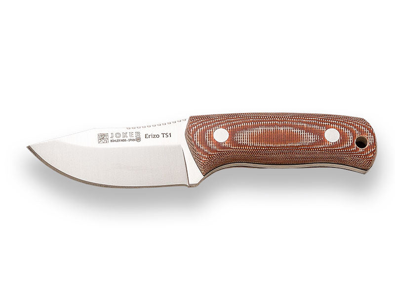 JOKER Erizo TS1 - Red Micarta with Fire Steel