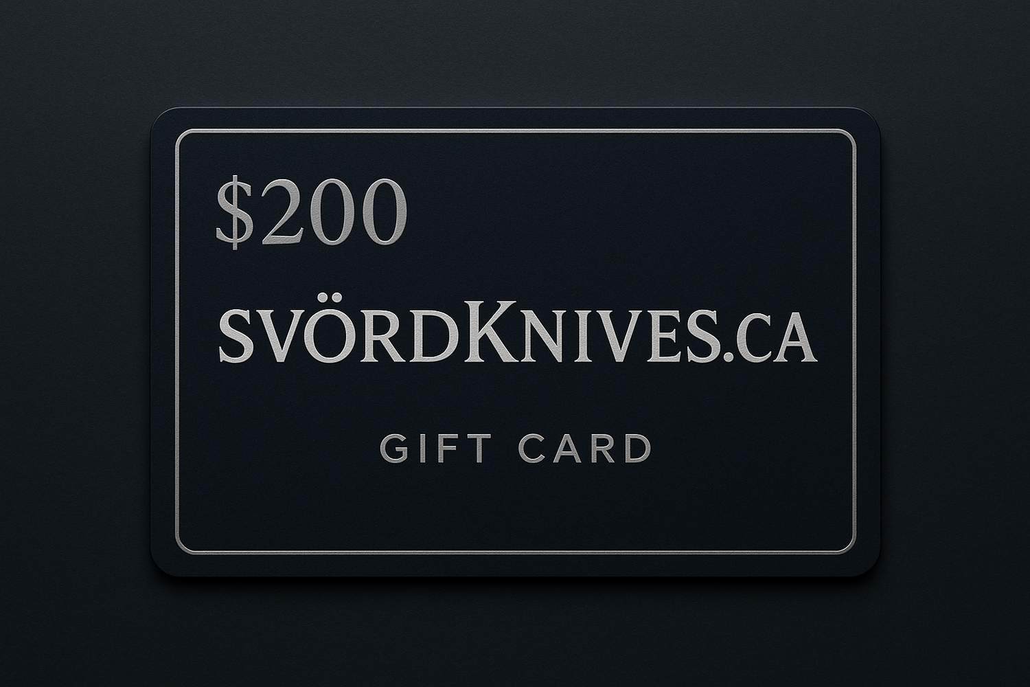 make it say SVÖRDKnives.ca