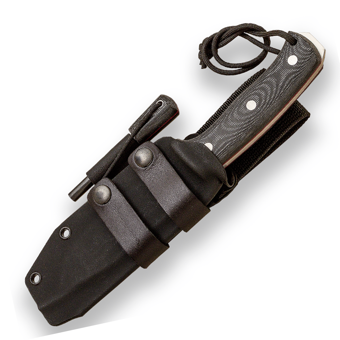 JOKER Nomad - Black Micarta with Ferro Rod