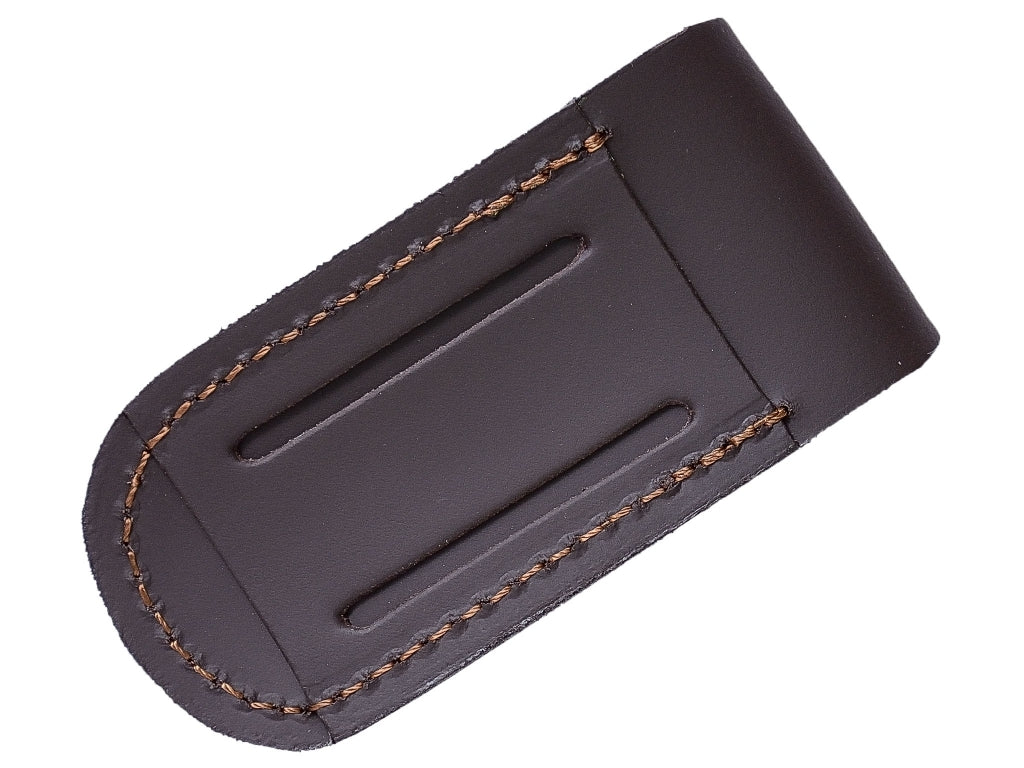 Leather Sheath, Drk Brown, Sm 130 X 40 MM