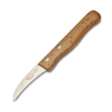 Kitchen knife curved  -  Beech or Olive wood