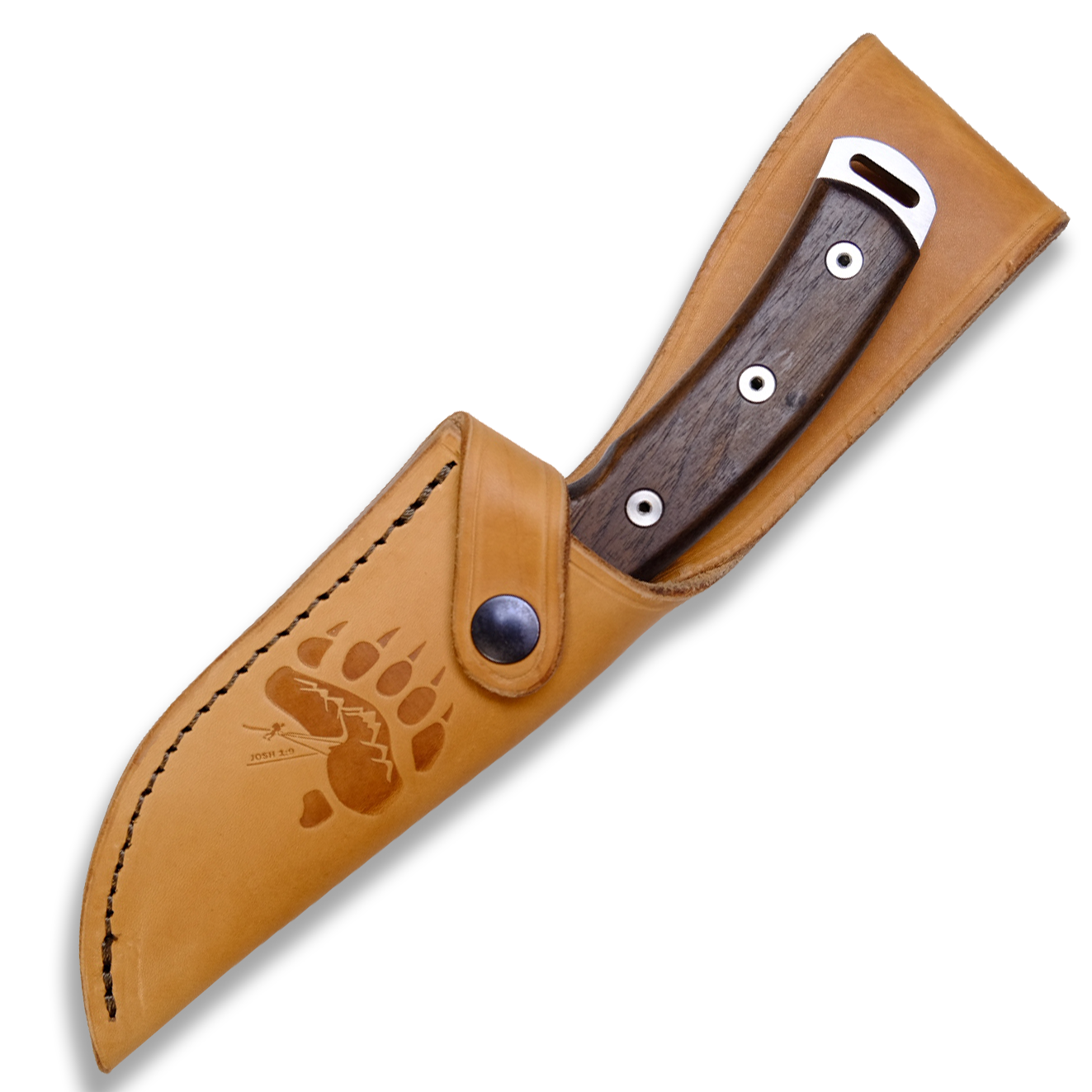 Teckel Bär, Walnut with Leather Sheath
