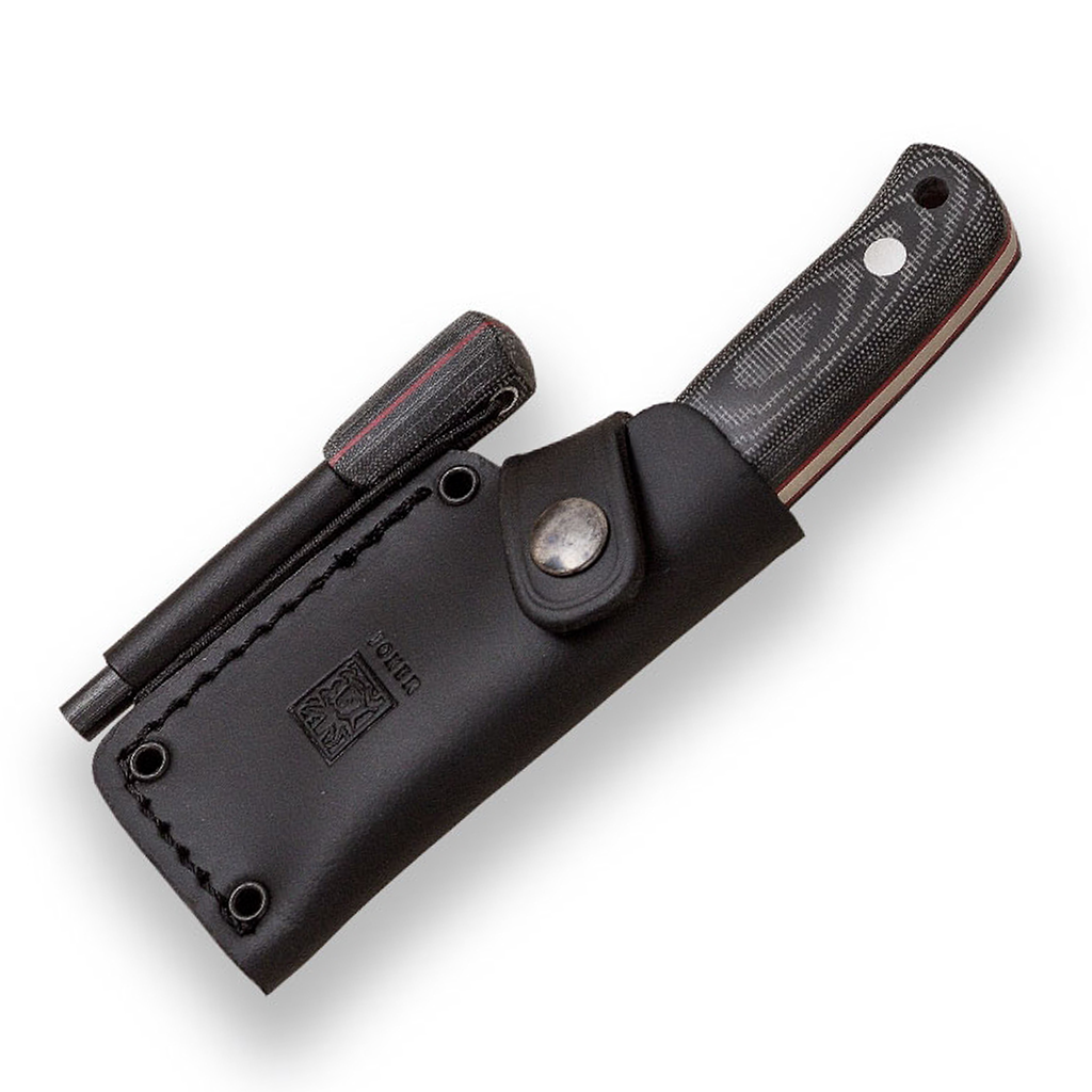 JOKER Erizo TS1  -  Black Micarta with Fire Steel