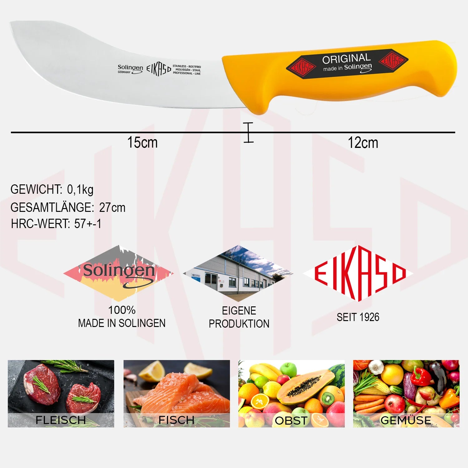 EIKASO Skinning knife, 15 cm