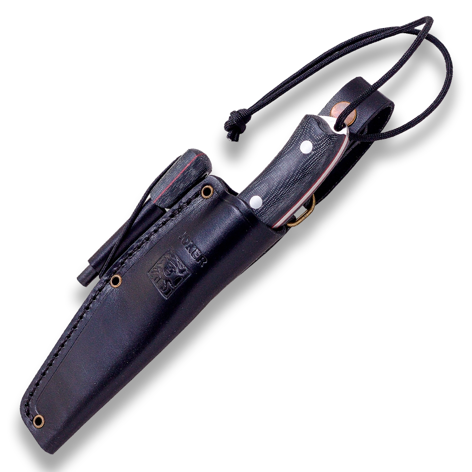 JOKER Bushcrafter  -  Black Micarta with Fire Steel