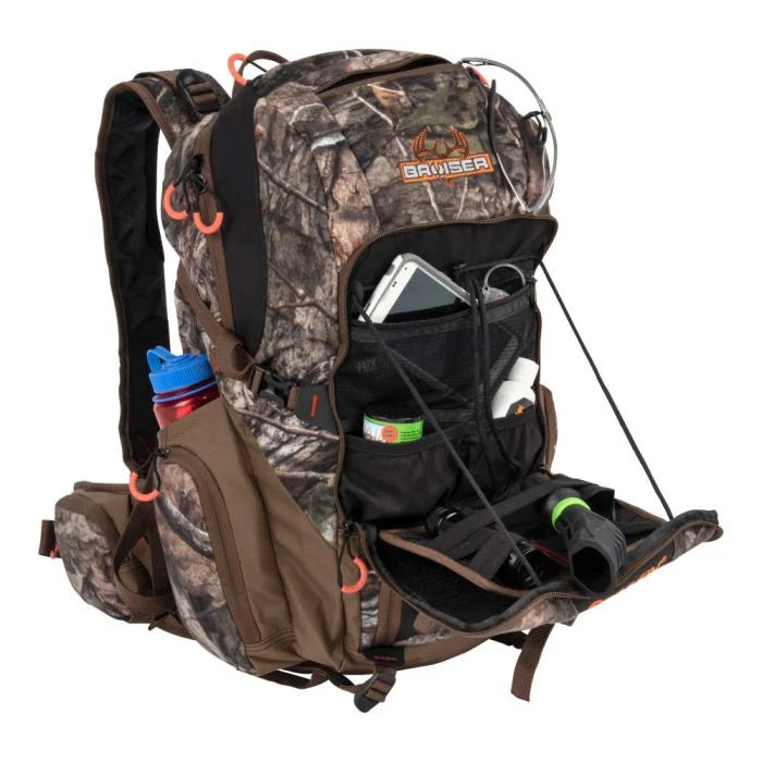 Allen Company Gear Fit Pursuit Bruiser Camo Deer Hunting Backpack for Men and Women - Rifle and Bow Carry Bag - Mossy Oak Break-Up Country Camo