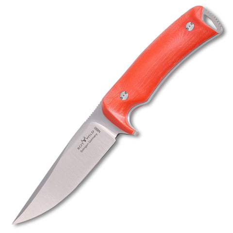 Rotwild Hunting Knife "Habicht"  -  micarta orange